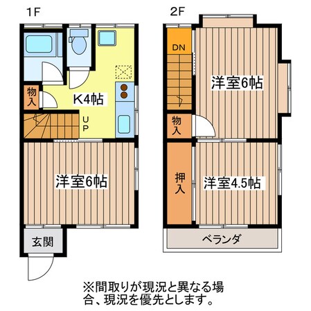 大浦アパートの物件間取画像